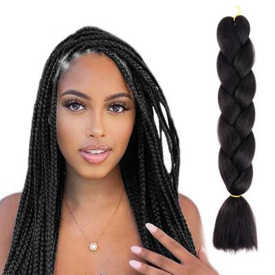 China High Temperature Synthetic Fiber 24 Inch Synthetic Hair Bulk Ultra Jumbo Braids Yaki Texture Ombre Hair Expression Braiding Extensions For Woman for sale