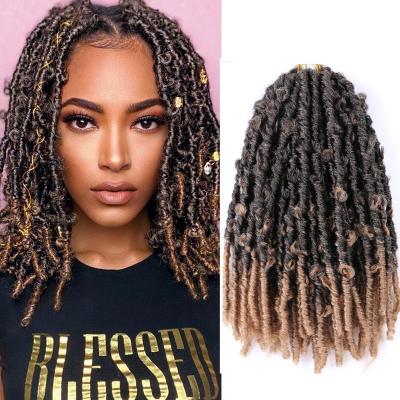 China Low Temperature Flame Retardant Synthetic Butterfly Locs Crochet Braid Customized 18inch 24inch Ash Color 1B Hair For Making Butterfly Locs Crochet Braids Dreadlock for sale