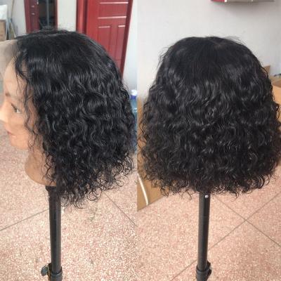 China MAYQUEEN 10a Water Wave Silky Straight Cheap Natural Hair BOB Lace Front Wigs Real Lace Front Human Hair Wigs With 13*4 Headband For Black Women for sale