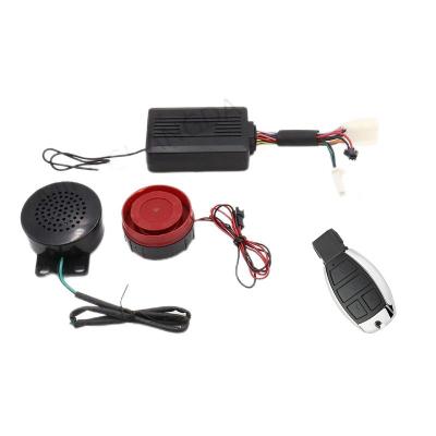 China Motorbike DC 12V 120DB Loud Noise And Voice Guide Anti Theft Motorcycle Security System for sale