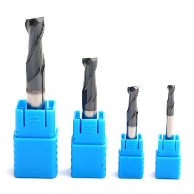 China CNC Process MTS HRC45 2 Flutes Square End Mill Maker Tool Solid Carbide for sale