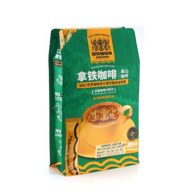 China 1KG 2KG Large Capacity Disposable Custom Flat Bottom Bagged Instant Ground Coffee Plastic Packaging Bag With Logo Print And Valve for sale