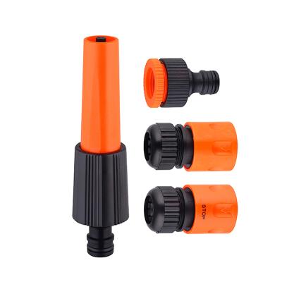 China Variable Flow Control Garden Tool 1/2 Inch Base Hose 4pcs Set Multi Spray Gun Set With Fitting for sale