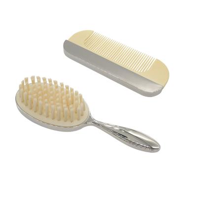 China Wholesale Custom Metal Kids Shower Body Luxury Cute Bath Waterproof Mini Small For Newborn Baby Hair Brush And Comb Sets With Logo for sale