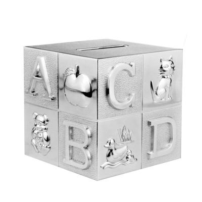 China Wholesale Creative Simple Money Savings Box Storage Boxes Children Play Bank Cute Pig Gift Metal Alcancia Baby Piggy Banks For Children for sale