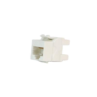 China Keystone PC Cat6A UTP 180 Degree RJ45 Jack Female for sale