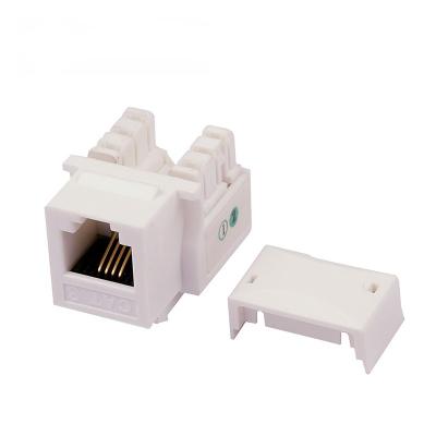 China Keystone PC Phone Cat.3 UTP Jack 90 Degree RJ11 for sale