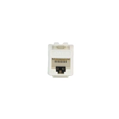 China Keystone PC Cat6 UTP 180 Degree RJ45 Jack Female for sale