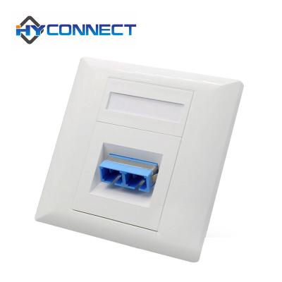 China Fiber Optic Network Cabling System Fiber Optic Face Plate For SC LC Fiber Optic Adapter for sale