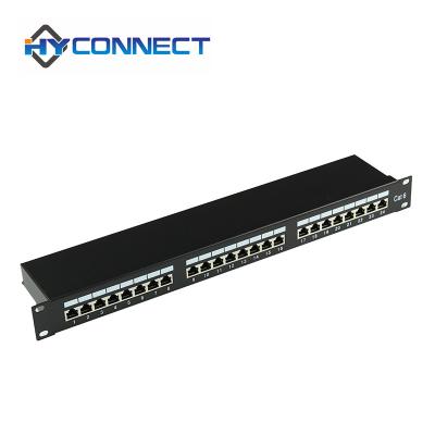 China Network Cabling System Network Patch Panel 1U FTP Cat6 24port Patch Panel for sale