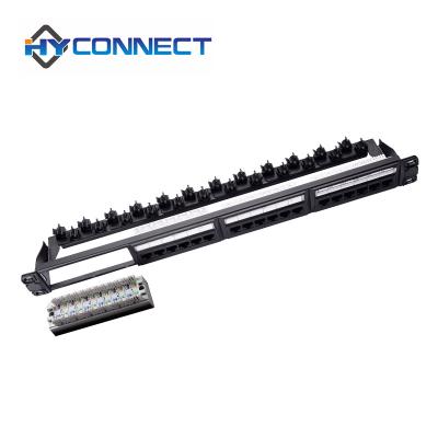 China Network Cabling System Network Patch Panel UTP Cat5E 24 Port Removable NEW for sale