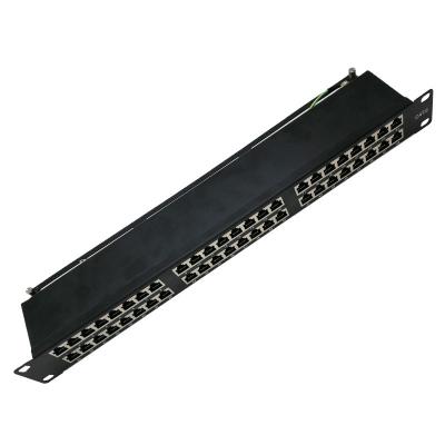 China Wholesale High Quality Network Cabling System Rack Mount 1U FTP Cat6 48port Patch Panel for sale