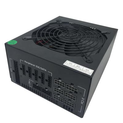 China Brand New Aluminum Alloy Shell + Copper Cable 1600W Modular Power Supply For 6 GPU Machine for sale