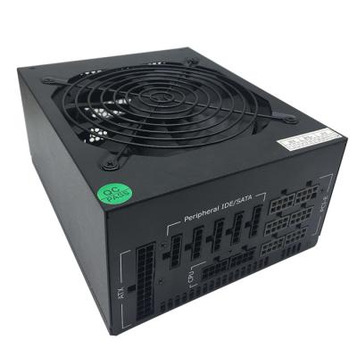 China Aluminum Alloy Shell + Full Copper Cable 1000W / 1600W Modular Power Supply For 6 Dedicated GPUs for sale