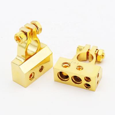 China Automotive/Boat/Cars Copper Battery Terminal Connectors, 0/2/4/6/8 A.W.G. Heavy Duty Battery Terminal, Car Marine Top Post Battery Terminals for sale