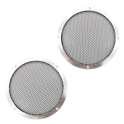 China Car/2pcs Home Audio Audio Cover Mesh Grille Protector Black 6.5 Inch Aluminum Alloy Speaker For Car for sale