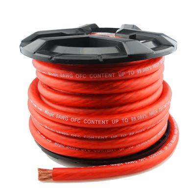 China Industrial 0 Gauge 99.9% Oxygen Free Copper OFC Power/Ground Wire Ground 0 Wire-True Spec Cables. and soft touch power from A.W.G. for sale