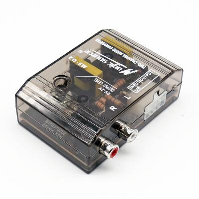 China Hi-Low Car Amplifier Adapter Converter With 2 Channel For Auto Amp Sub Woofer CD Player for sale