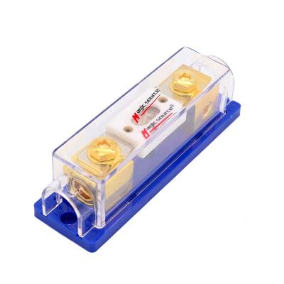 China Automobile/Boat/Car Audio Copper Stereo ANL Fuse Built-in Holder 0 Gauge 2 4 In Output With 100A Ceramic Fuse for sale