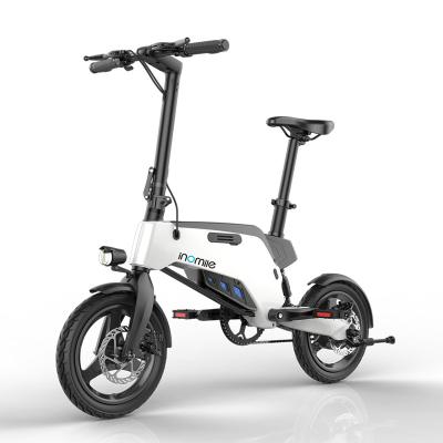 China Aluminum alloy 36v 14 inch wheels 250W speed motor lithium ion electric smart folding e-bike for sale