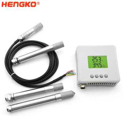 China Wall Mounted HVAC HENGKO Temperature Humidity / Humidity Meter Digital Temperature Sensor 4-20mA for sale