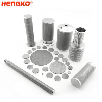 China Wholesale Uniform Porosity Custom Stainless Steel Cartridge Filter Sintered Porous Mesh Filter For Liquid Air Filter for sale