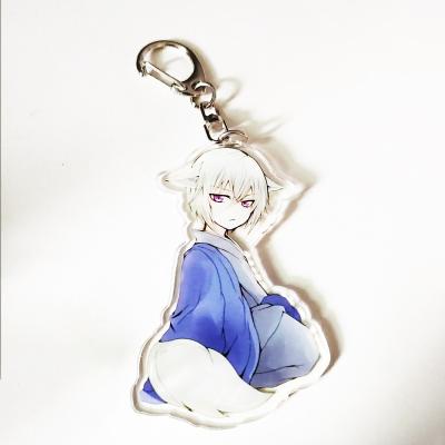 China Plastic Acrylic Charms Custom Printed Acrylic Key Chain Make Own Clear Epoxy Resin Acrylic Key Chain Charms for sale