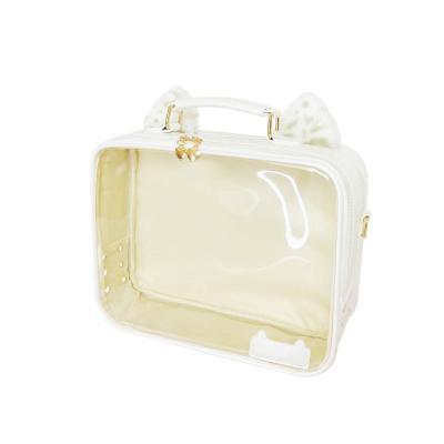 China Beautiful Lightweight Hot Selling itabag With Pins Show To Insert Custom Clear PVC Window Purse Ita Bag for sale