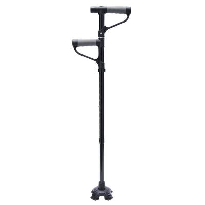 China Double Handle Magic Easy Voice Alarm LED Light Sit Stand Up Cane Walking Cane for sale