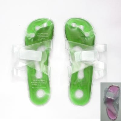 China Flip Flops Warm Cold Comfort Foot Silicone Massaging Gel Insole Slipper Shoe for sale