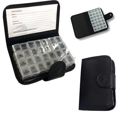 China Weekly PP+PS Medicine Travel Pill Case in Wallet for sale