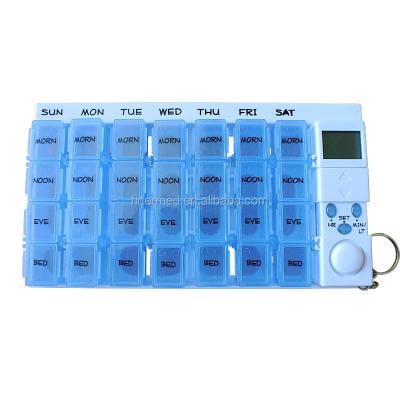 China ABS Medicine Alarm Pill Box Timer Lock Reminder for sale