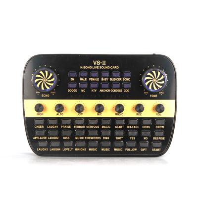 China V8-II K-song Live Recording Sound Card Karaoke Home Studio For Mobile Computers for sale