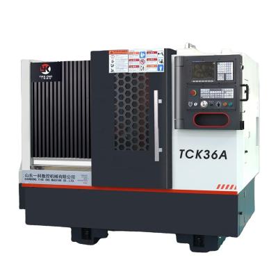 China Construction Material Stores TCK36A Taiwan Linear Oblique Guideway Turning Machine Bed CNC Lathe Machine for sale