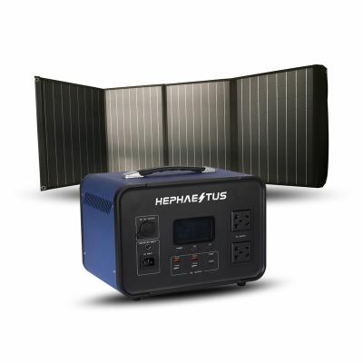 China AC/DC Remote Control Hephaestus Produces 300W 500W 1000W 2000W Portable Mobile Battery Camping Generator Solar Power Station for sale