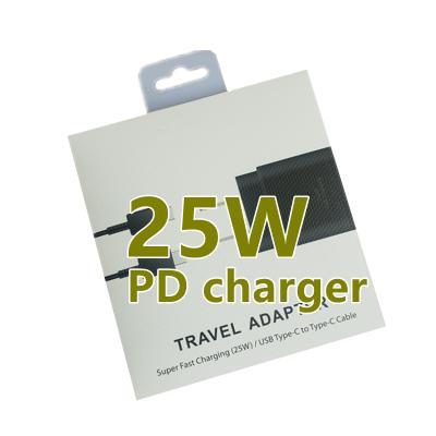 China PD Fast Charger with Cable TA800 25W Travel Adapter Type C to C Cable and USB Super Fast Charging Type C to C with 2in1 Package PD Charger Kit for Samsung note10 s20 for sale