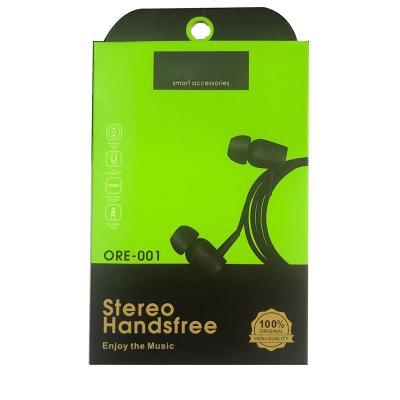 China In-Ear Cable Control Stereo Handsfree Headset With Retail Packing For Oraimo for sale