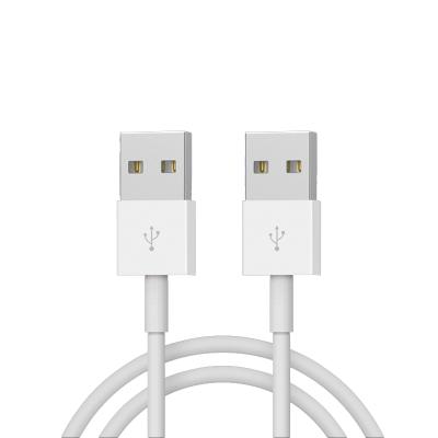 China Data Transmission High Quality Digital Fast Charging Dual USB 3A to USB Data Cable 0.5m A-A Male for sale