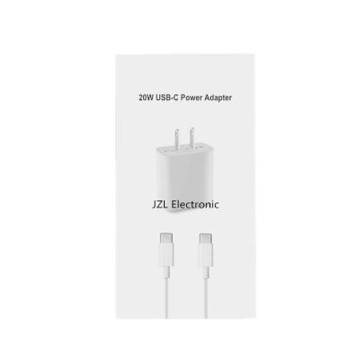 China Mobile Phone A1720 20W Palladium Travel Charger Fast Charging Adapter with USB C Cable for iPhone 12 pro for sale