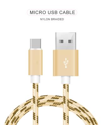 China Free Shipping MP3/MP4 Player Micro Data Cables High Speed ​​Nylon Braided Type-C Usb Charging Cable For Iphone for sale