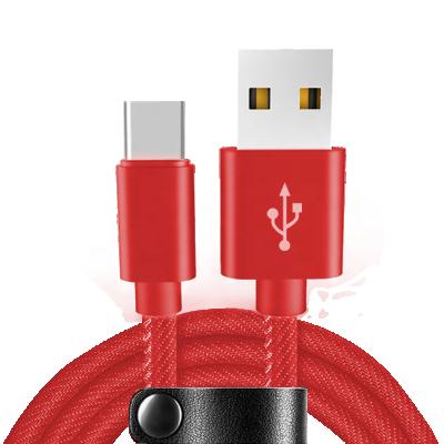 China 2021 COMPUTER De x/y-Link Factory Wholesell 10FT/3Meters 2.4A Cowboy USB Charger Cable For Type C for sale