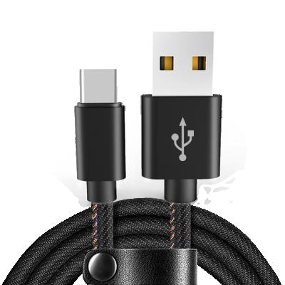 China MP3/MP4 Player High Quality Denim Material High Compatibility Micro Usb Charging Cable For Samsung for sale