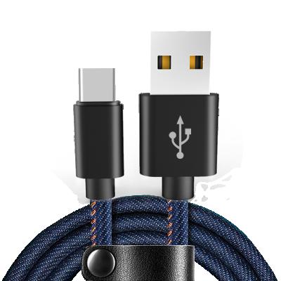 China MP3/MP4 Player Ready To Usb Type C Fast Charging Cable Ship Denim Micro Data Cables For Mobile Phone for sale