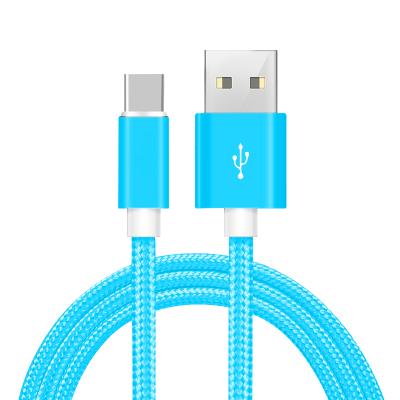 China New Arrival MP3/MP4 Player Braided Type-C 3A Compatibility Usb 2.0 Cloth Mobile Phone Cables Good Data Cable Fast Charging For Iphone for sale