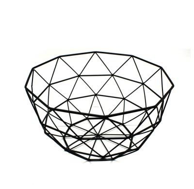 China Food Storage Metal Wire Fruit Basket Storage Bowls, Home Bread Basket Holder Kitchen Storage Rack For Vegetable Banana for sale