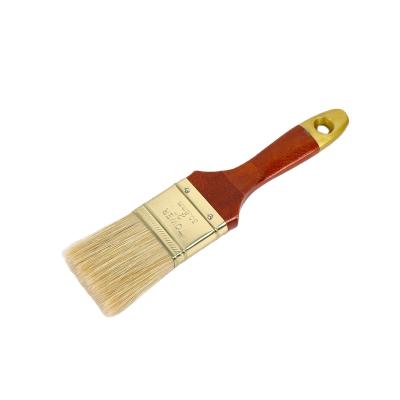 China High Quality Paintbrush Gold Tail Bristle Hog Handle Red Wood Paint Brush for sale