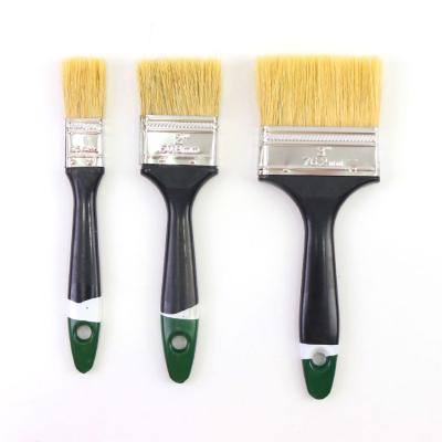 China HOT SALE 2020 Green Wooden Handle Natural Bristle Paint Brush Different Size for sale