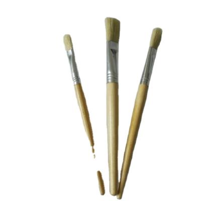 China Outdoor Cleaning Brush Roll Art Supplies Wholesale Artist Paint Broom With Wooden Handle Supplier for sale