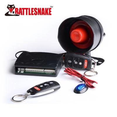 China Universal Car Alarm DC 12V One Way Remote Control Car Alarm With Anti-Hijacking Central Locking System for sale