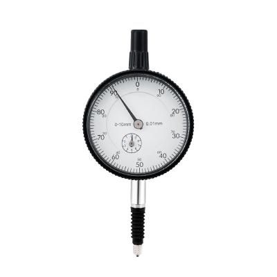 China Standard Measuring Dial Indicator Dial Indicator 0-10mm Mechanical Black Dial Indicator Precision 0.01mm Dial Indicator for sale